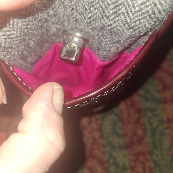 NWOT COAH Y2K Patchwork Tote Purse with Leather Straps - Picture 4 of 13